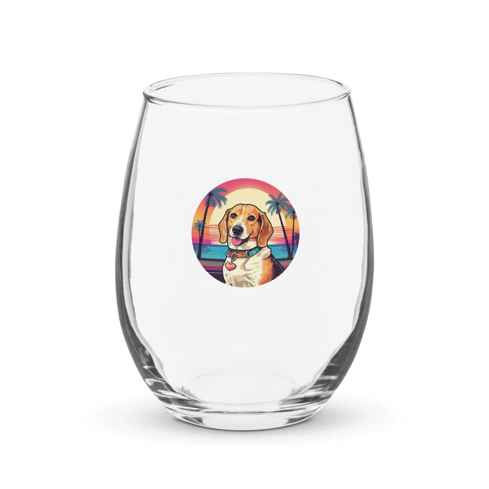 PugMug Custom Munchkin Stemless Wine Glass