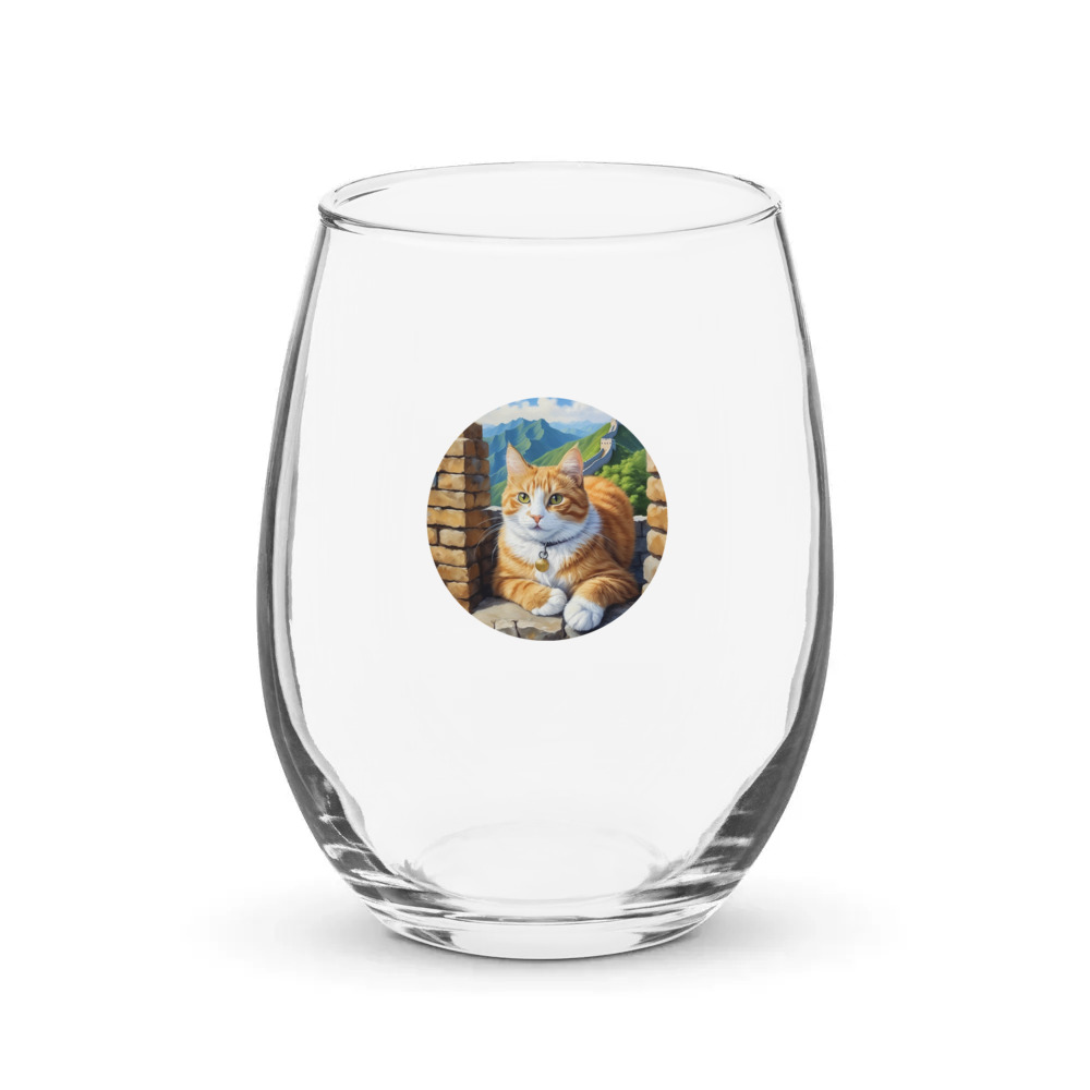 PugMug Custom Jack Jack Stemless Wine Glass