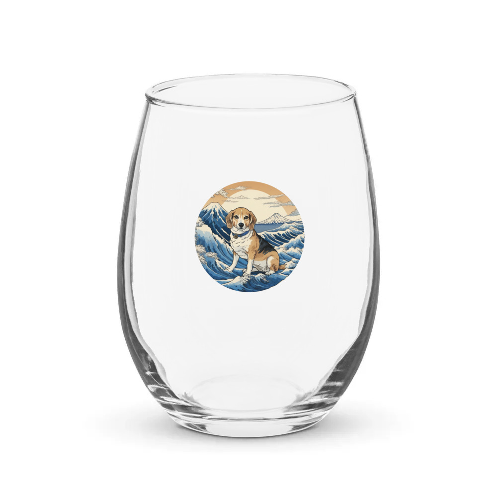 PugMug Custom Munchkin Stemless Wine Glass