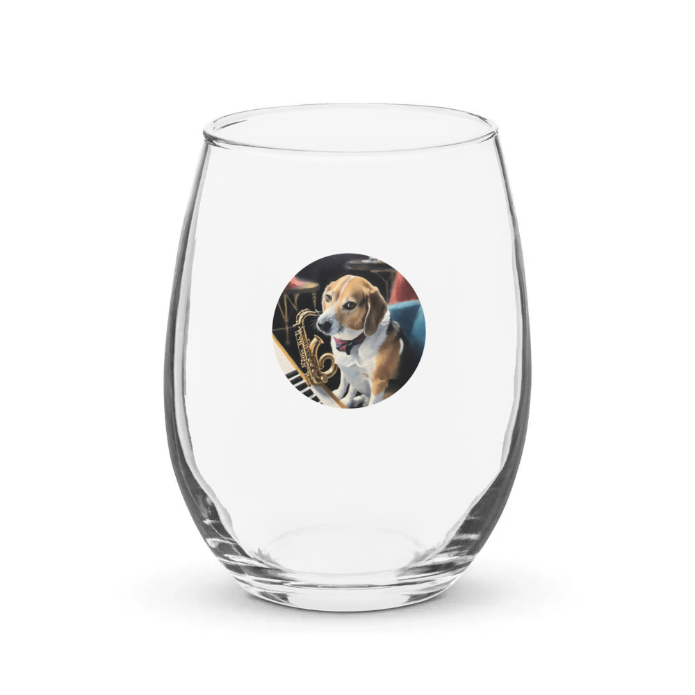 PugMug Custom Munchkin Stemless Wine Glass