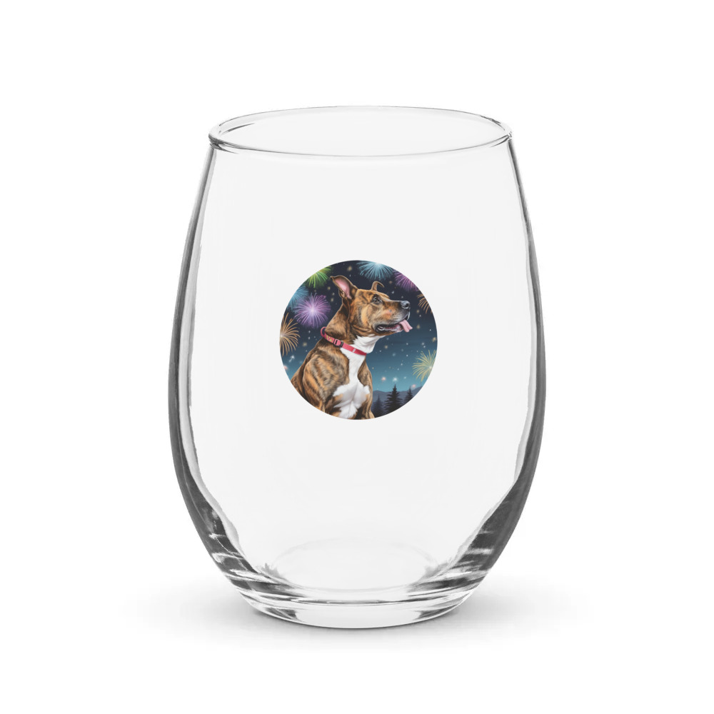 PugMug Custom Tony Hawk Stemless Wine Glass