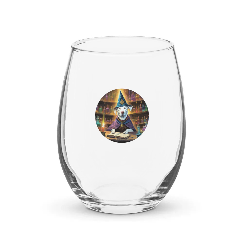 PugMug Custom Penny Stemless Wine Glass