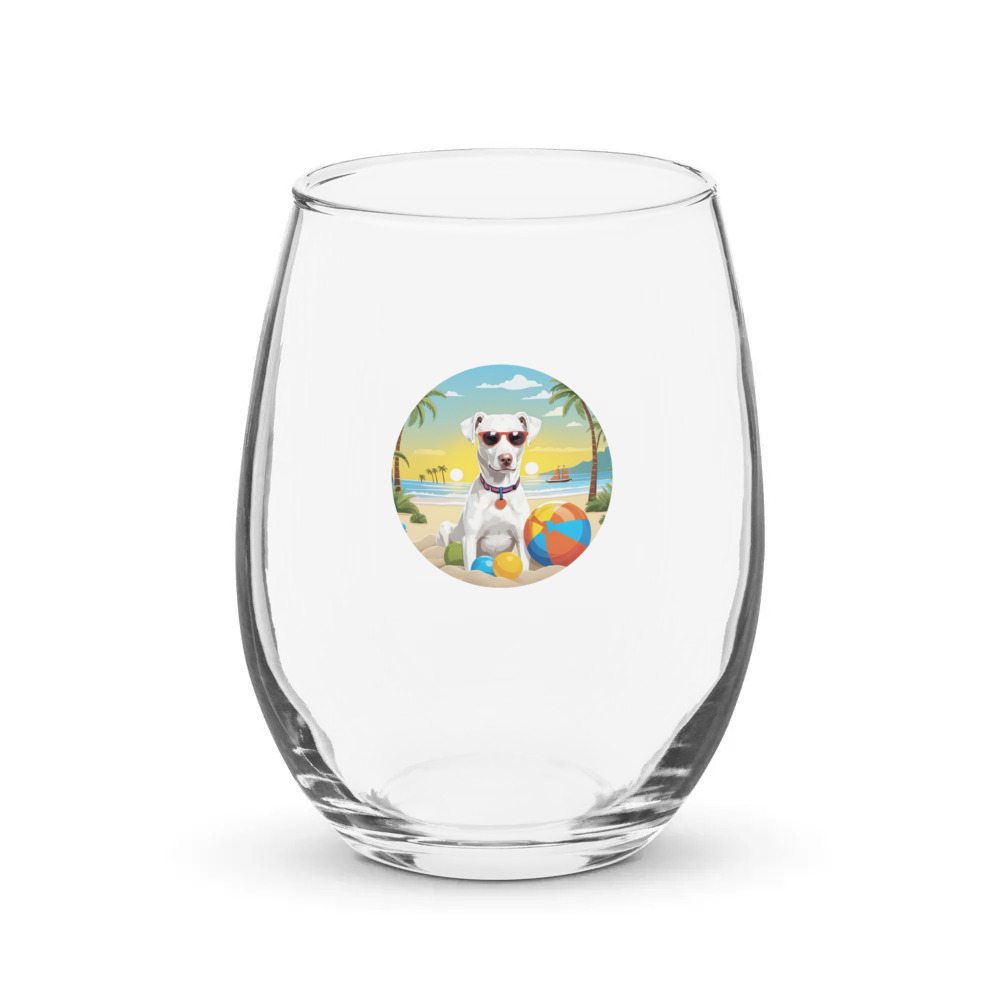 PugMug Custom Penny Stemless Wine Glass