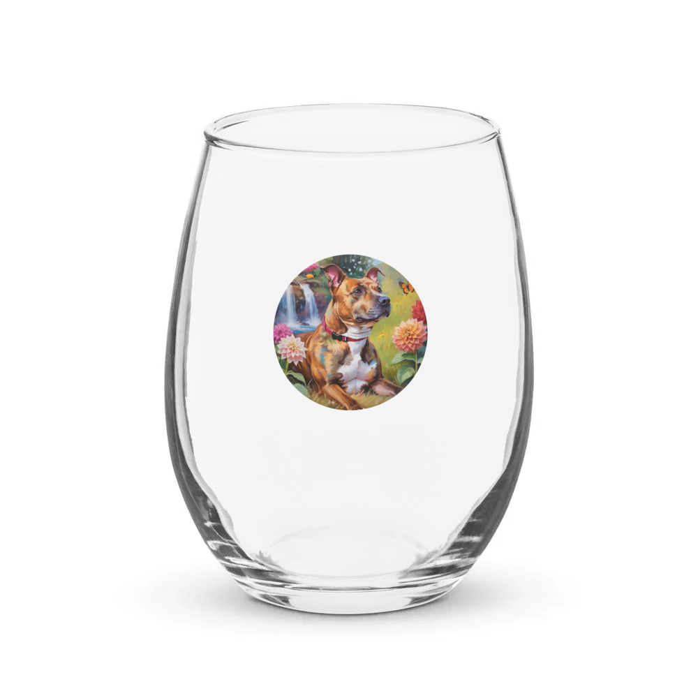 PugMug Custom Tony Hawk Stemless Wine Glass