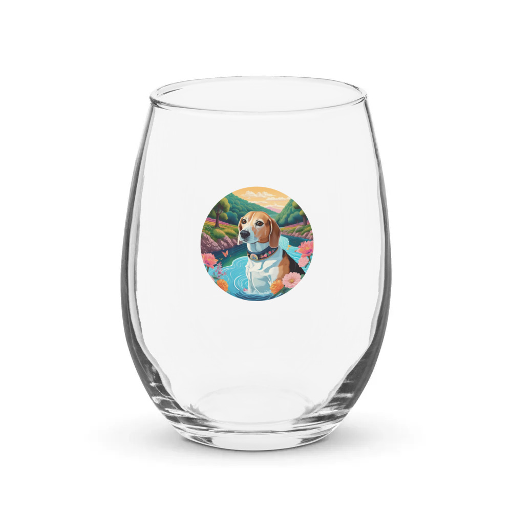 PugMug Custom Munchkin Stemless Wine Glass