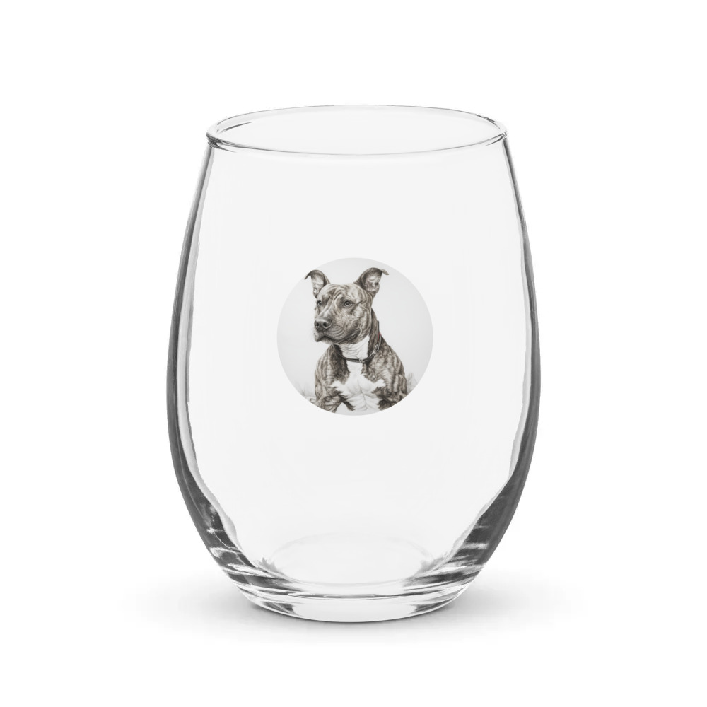 PugMug Custom Tony Hawk Stemless Wine Glass