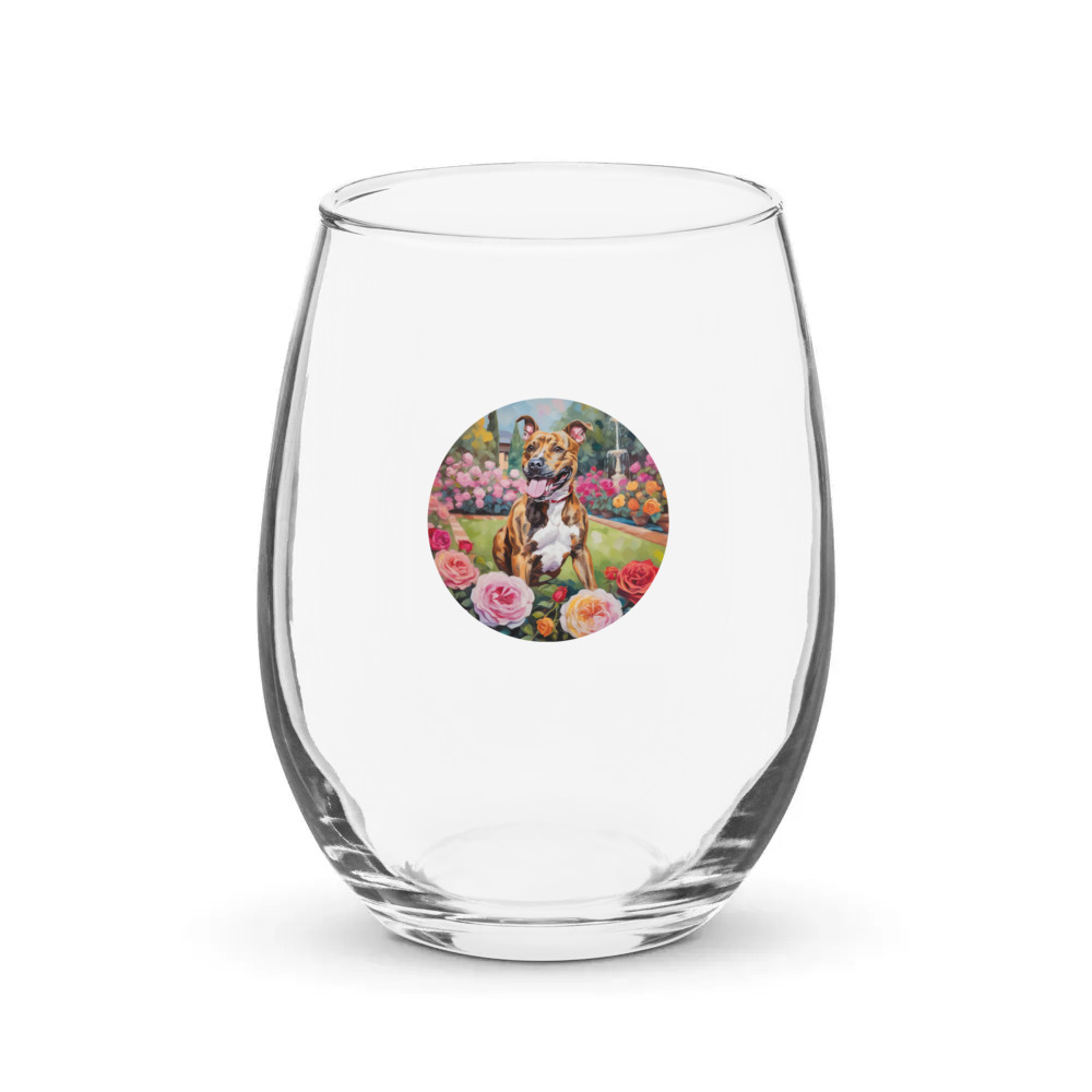 PugMug Custom Tony Hawk Stemless Wine Glass