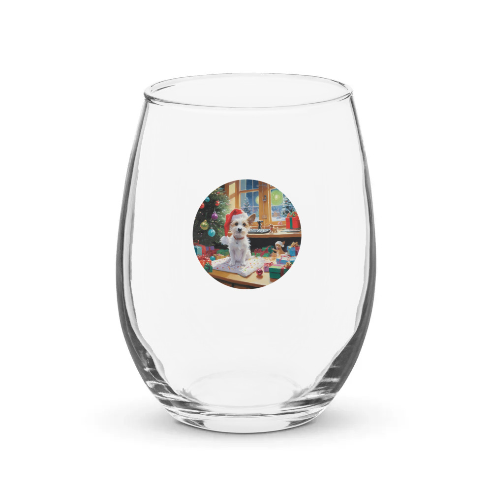 PugMug Custom Luna Stemless Wine Glass
