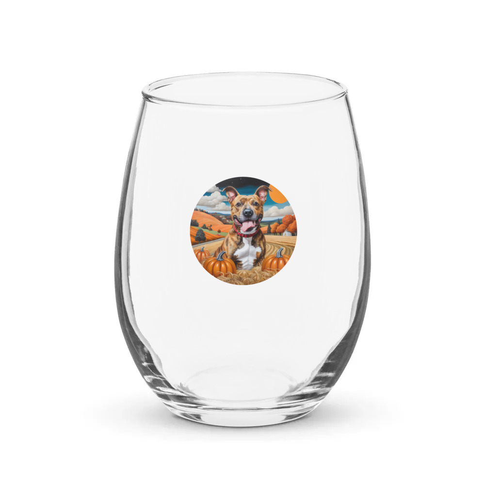 PugMug Custom Tony Hawk Stemless Wine Glass