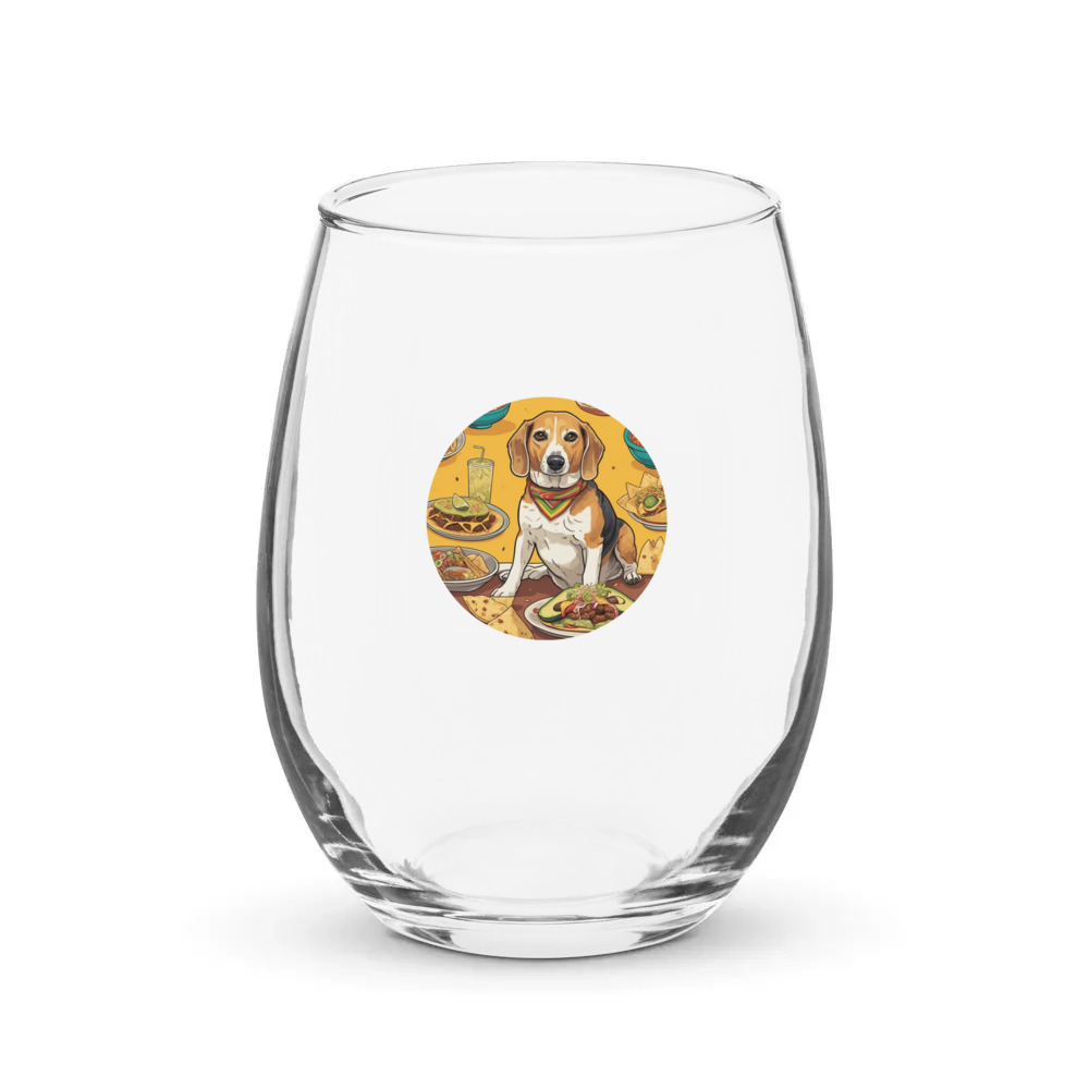 PugMug Custom Munchkin Stemless Wine Glass