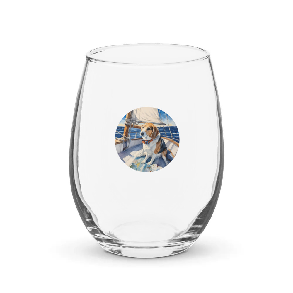 PugMug Custom Munchkin Stemless Wine Glass