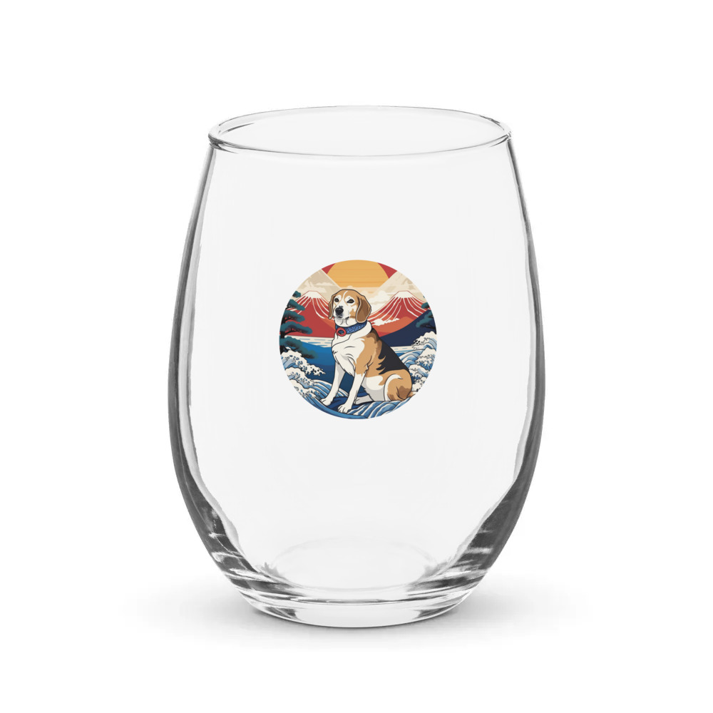 PugMug Custom Munchkin Stemless Wine Glass