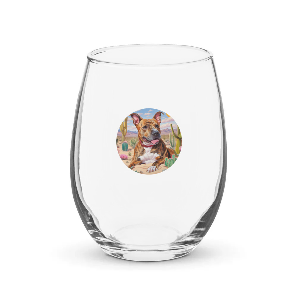 PugMug Custom Tony Hawk Stemless Wine Glass
