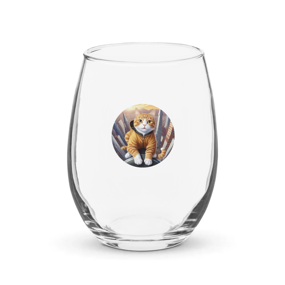 PugMug Custom Jack Jack Stemless Wine Glass