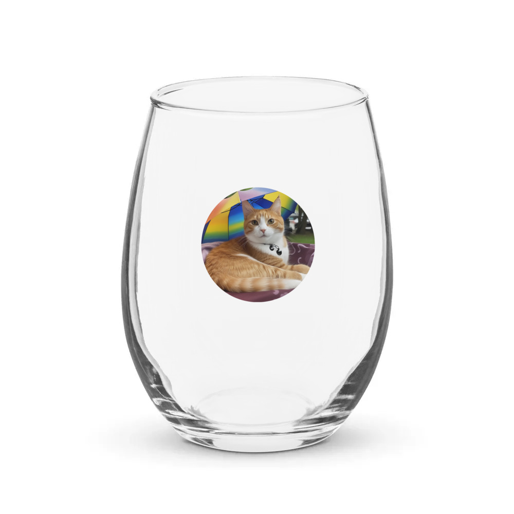 PugMug Custom Jack Jack Stemless Wine Glass