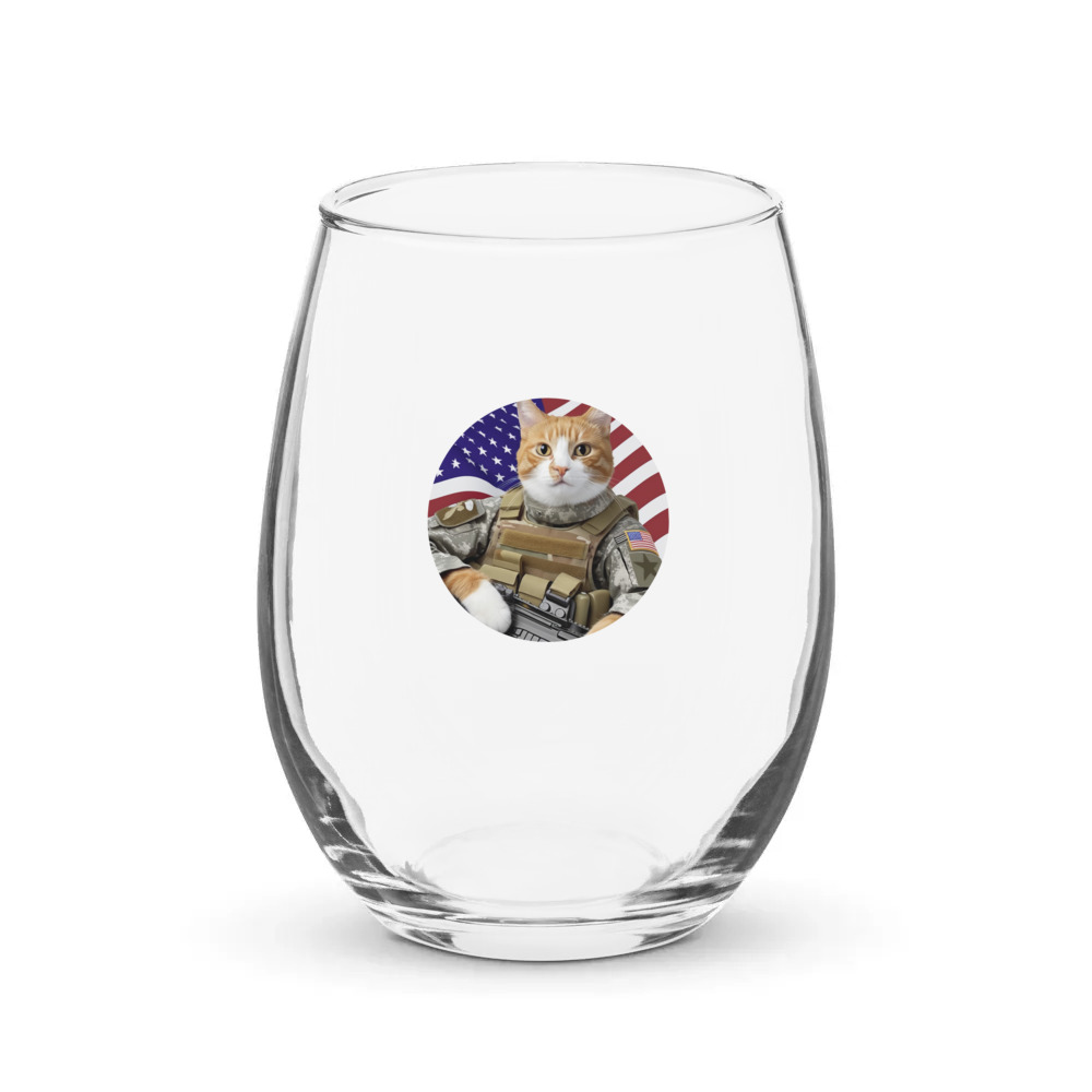PugMug Custom Jack Jack Stemless Wine Glass