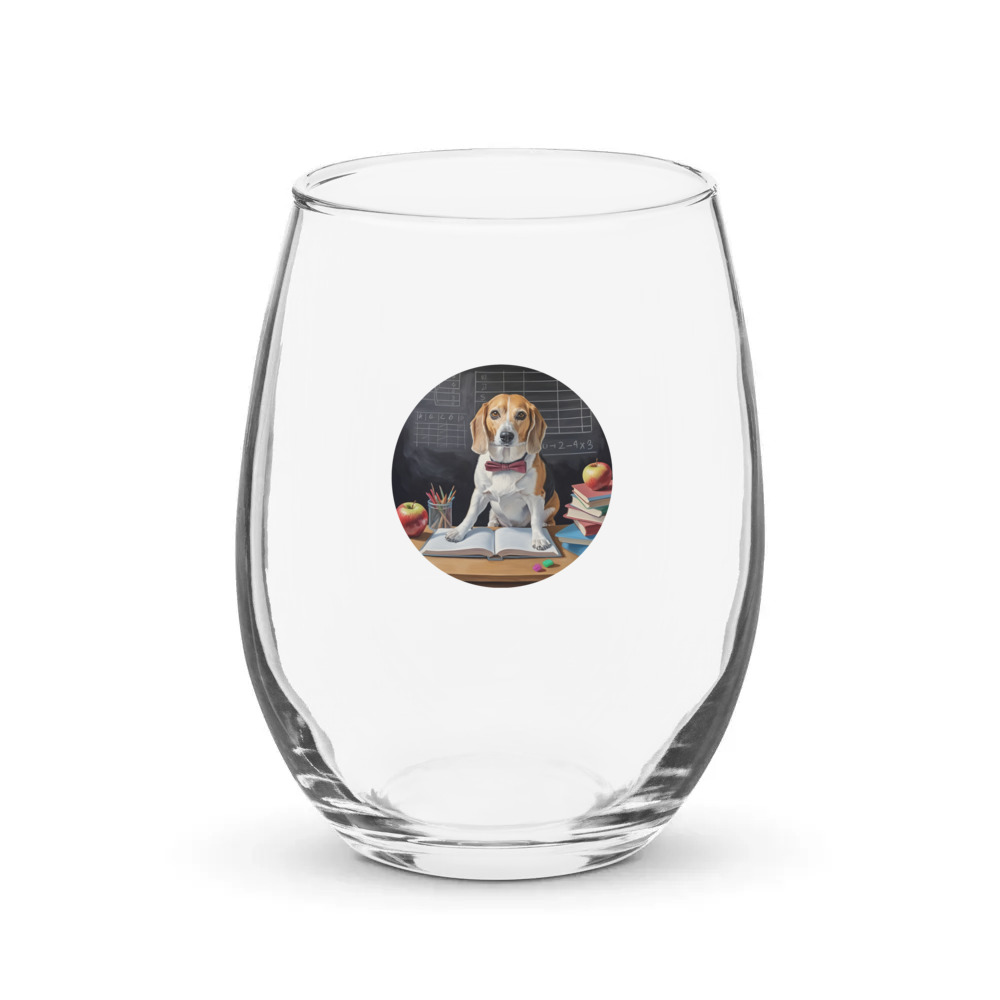 PugMug Custom Munchkin Stemless Wine Glass