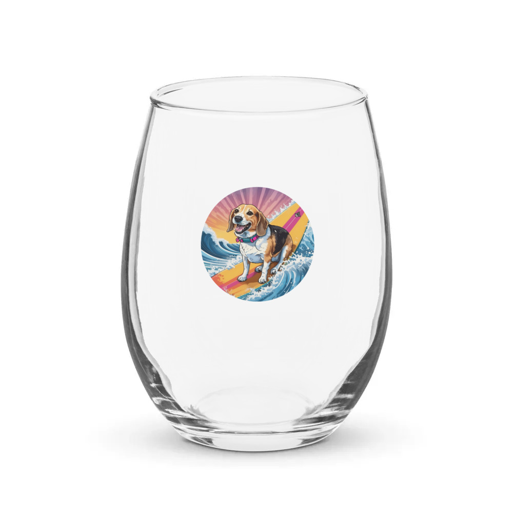 PugMug Custom Munchkin Stemless Wine Glass