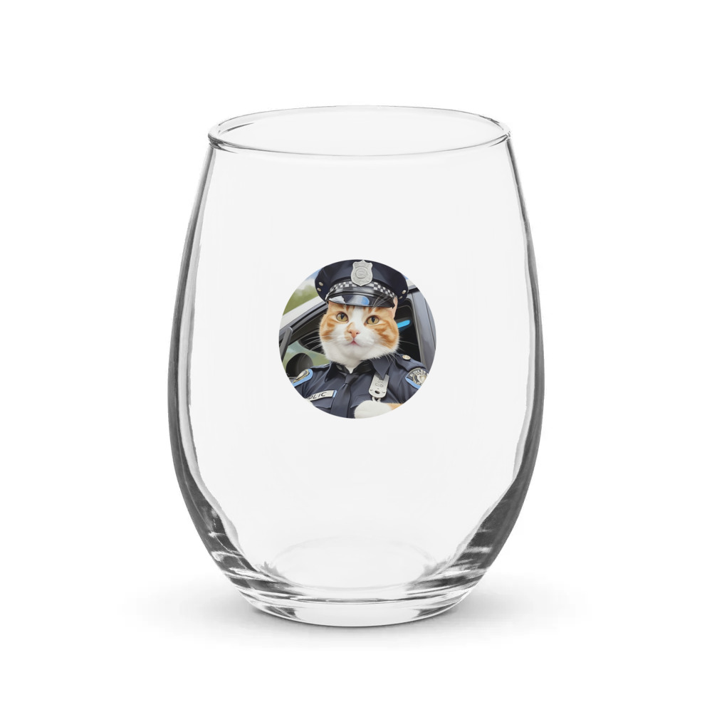 PugMug Custom Jack Jack Stemless Wine Glass