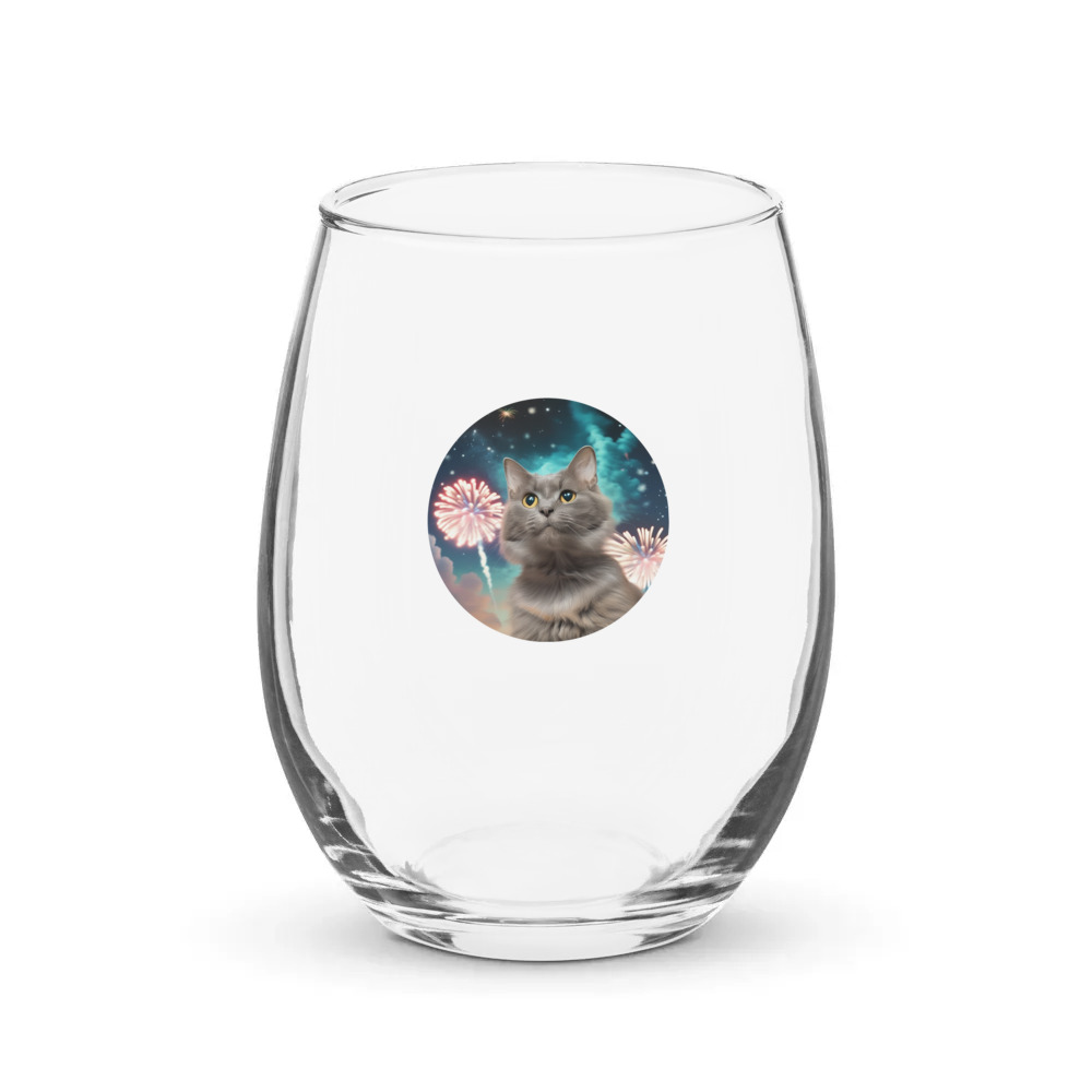 PugMug Custom Thumper Stemless Wine Glass