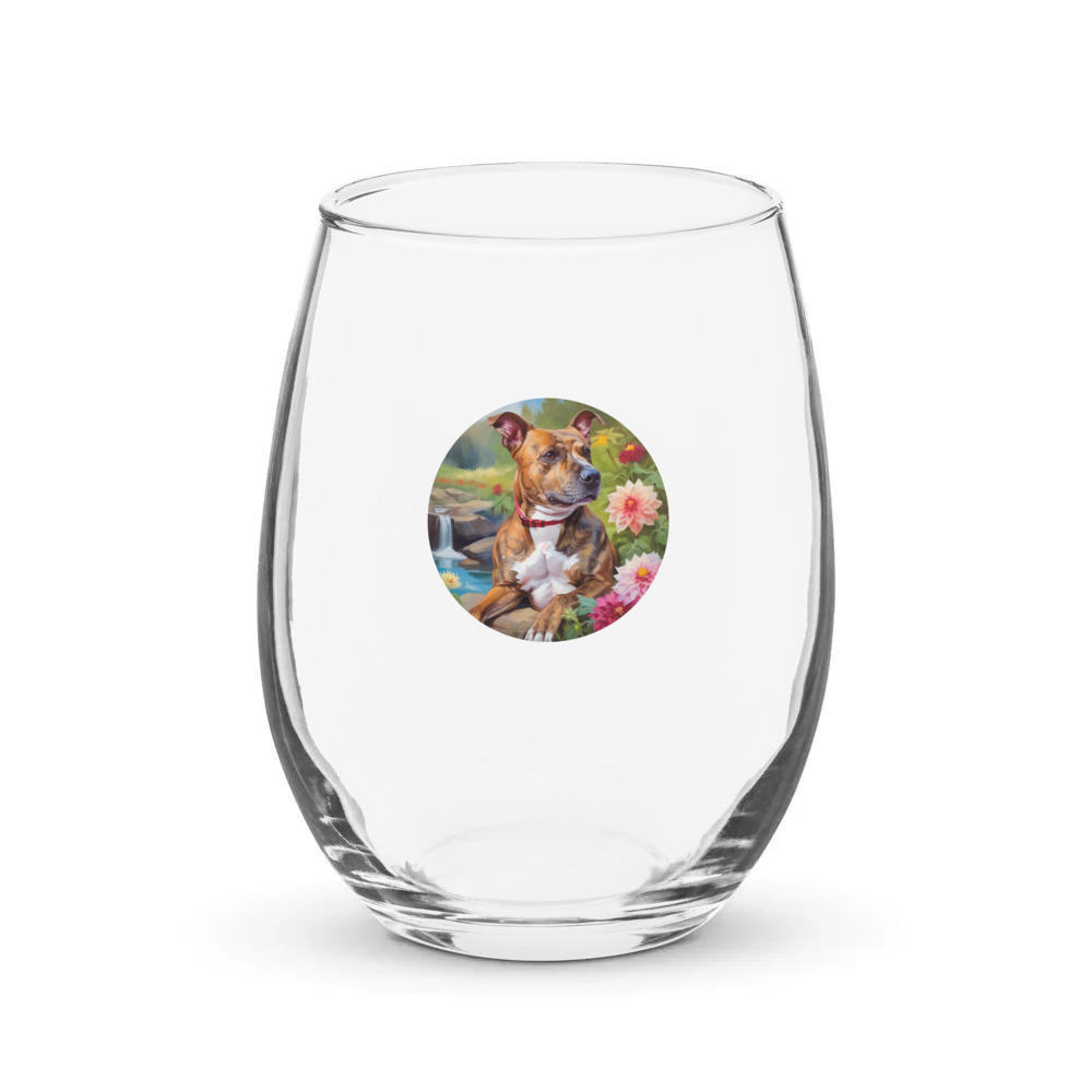 PugMug Custom Tony Hawk Stemless Wine Glass