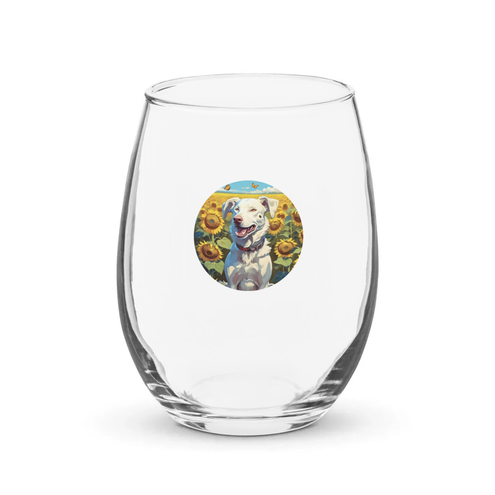 PugMug Custom Penny Stemless Wine Glass