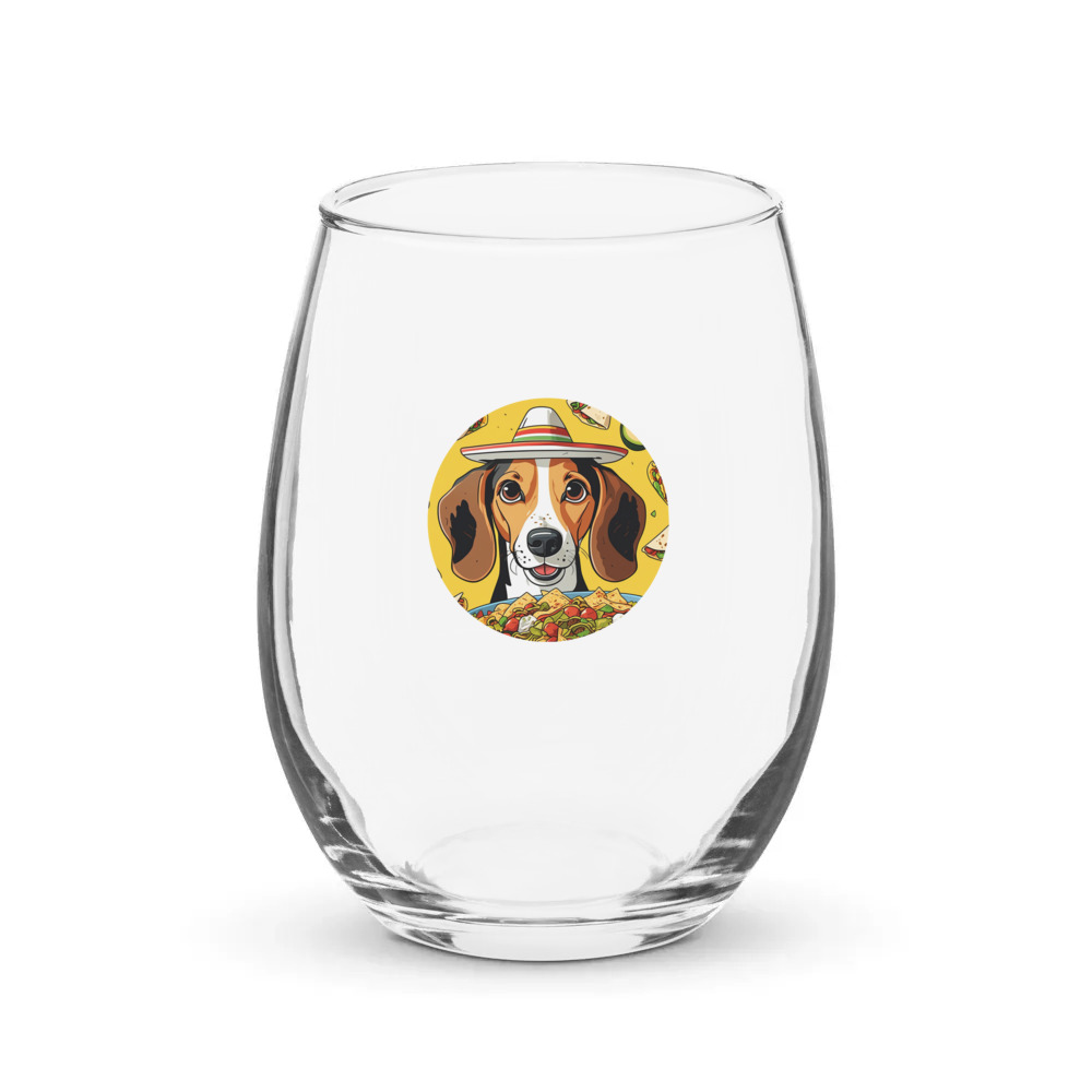 PugMug Custom Pet Stemless Wine Glass