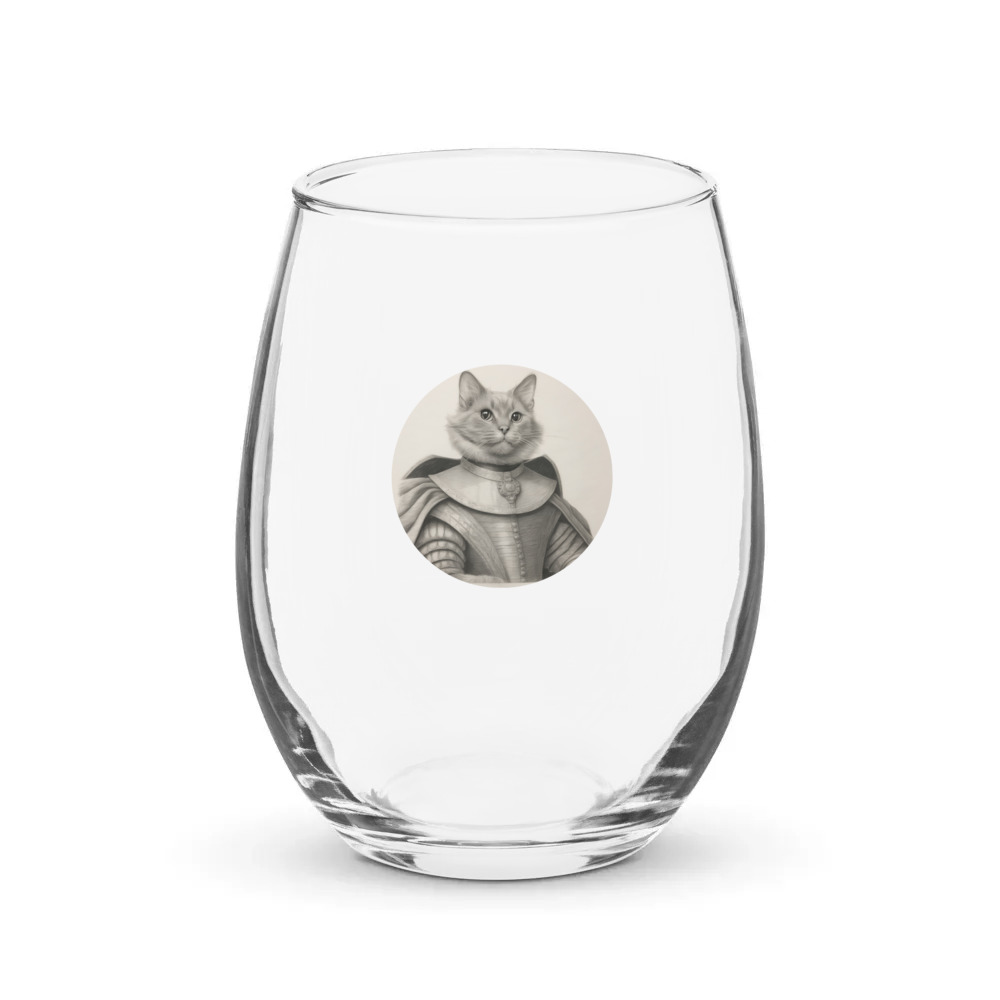 PugMug Custom Thumper Stemless Wine Glass