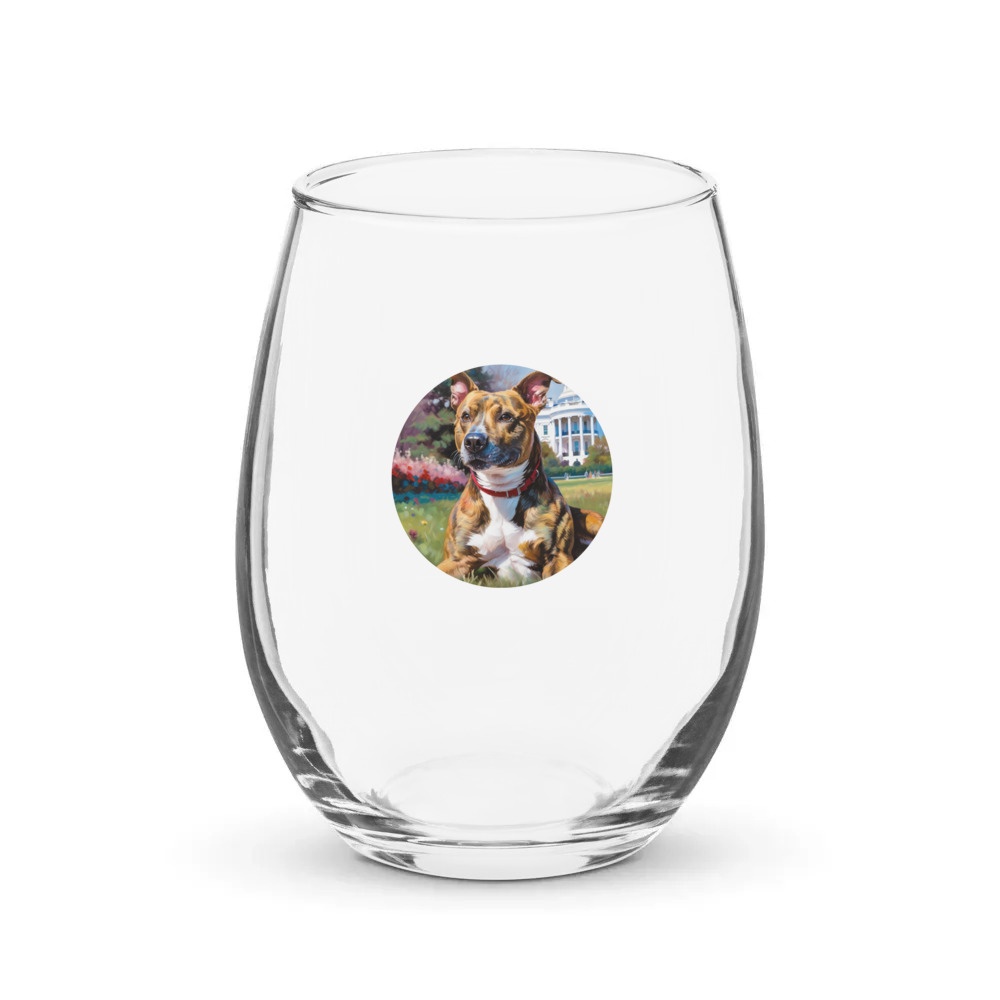 PugMug Custom Tony Hawk Stemless Wine Glass