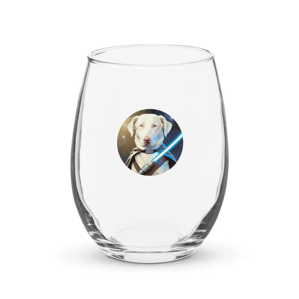 PugMug Custom Penny Stemless Wine Glass