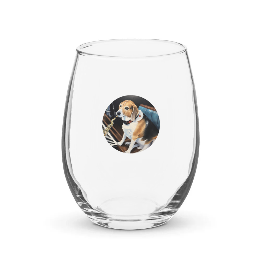 PugMug Custom Munchkin Stemless Wine Glass