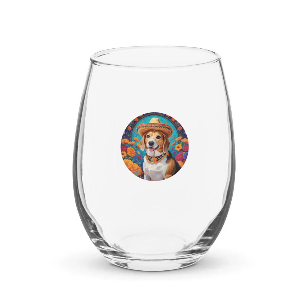 PugMug Custom Munchkin Stemless Wine Glass