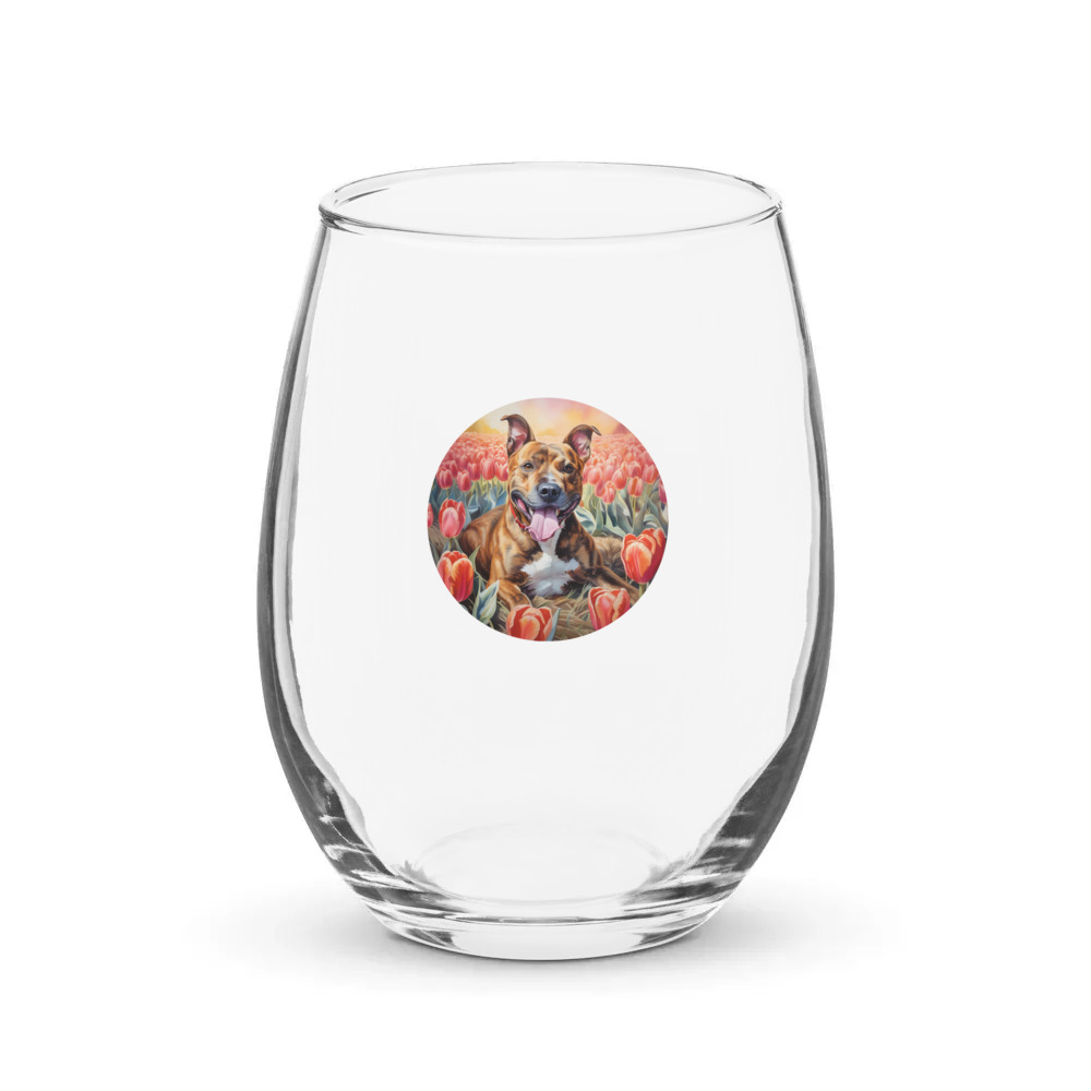 PugMug Custom Tony Hawk Stemless Wine Glass