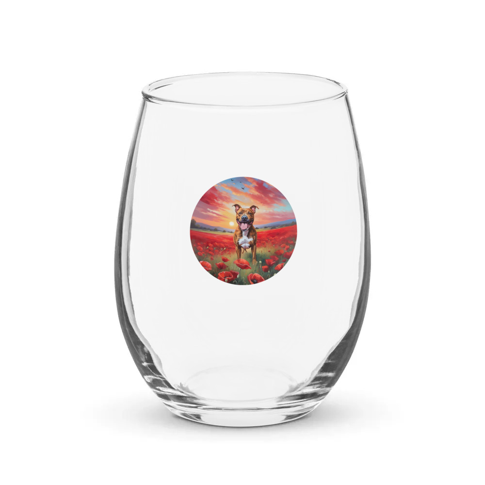 PugMug Custom Tony Hawk Stemless Wine Glass