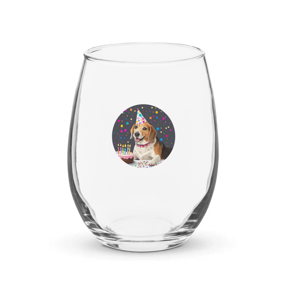 PugMug Custom Munchkin Stemless Wine Glass