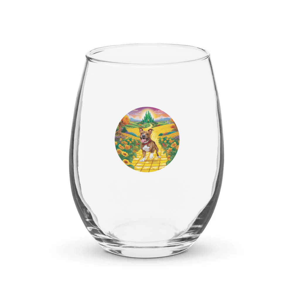 PugMug Custom Tony Hawk Stemless Wine Glass