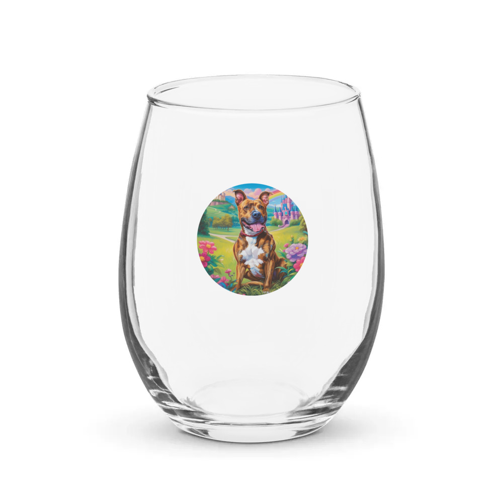 PugMug Custom Tony Hawk Stemless Wine Glass
