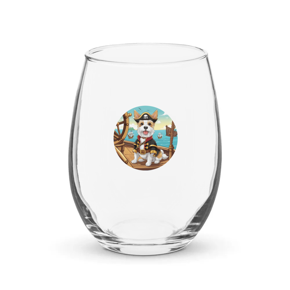 PugMug Custom Luna Stemless Wine Glass