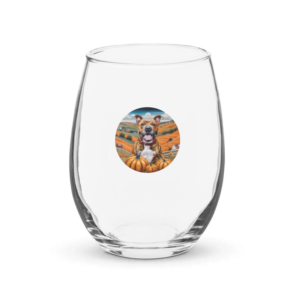 PugMug Custom Tony Hawk Stemless Wine Glass