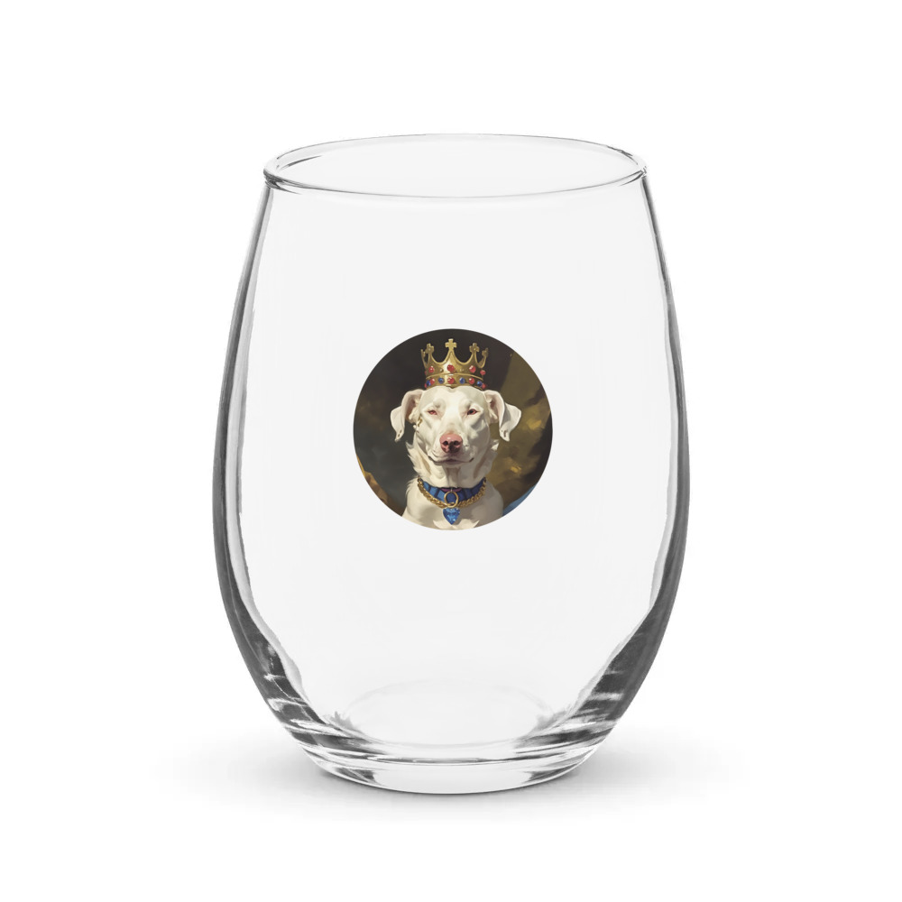 PugMug Custom Penny Stemless Wine Glass
