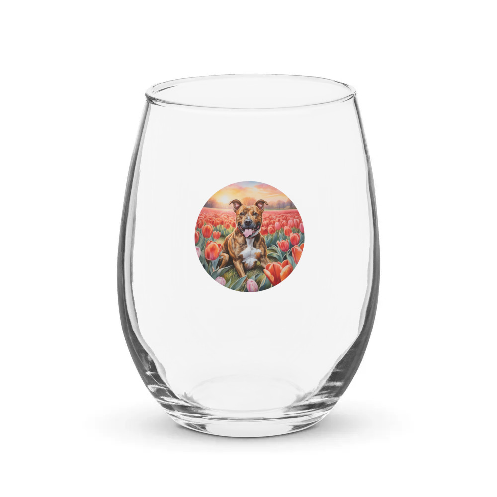 PugMug Custom Tony Hawk Stemless Wine Glass