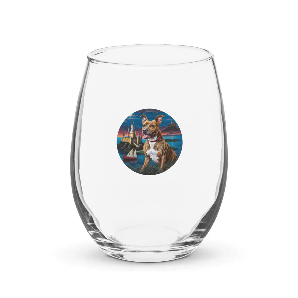 PugMug Custom Tony Hawk Stemless Wine Glass