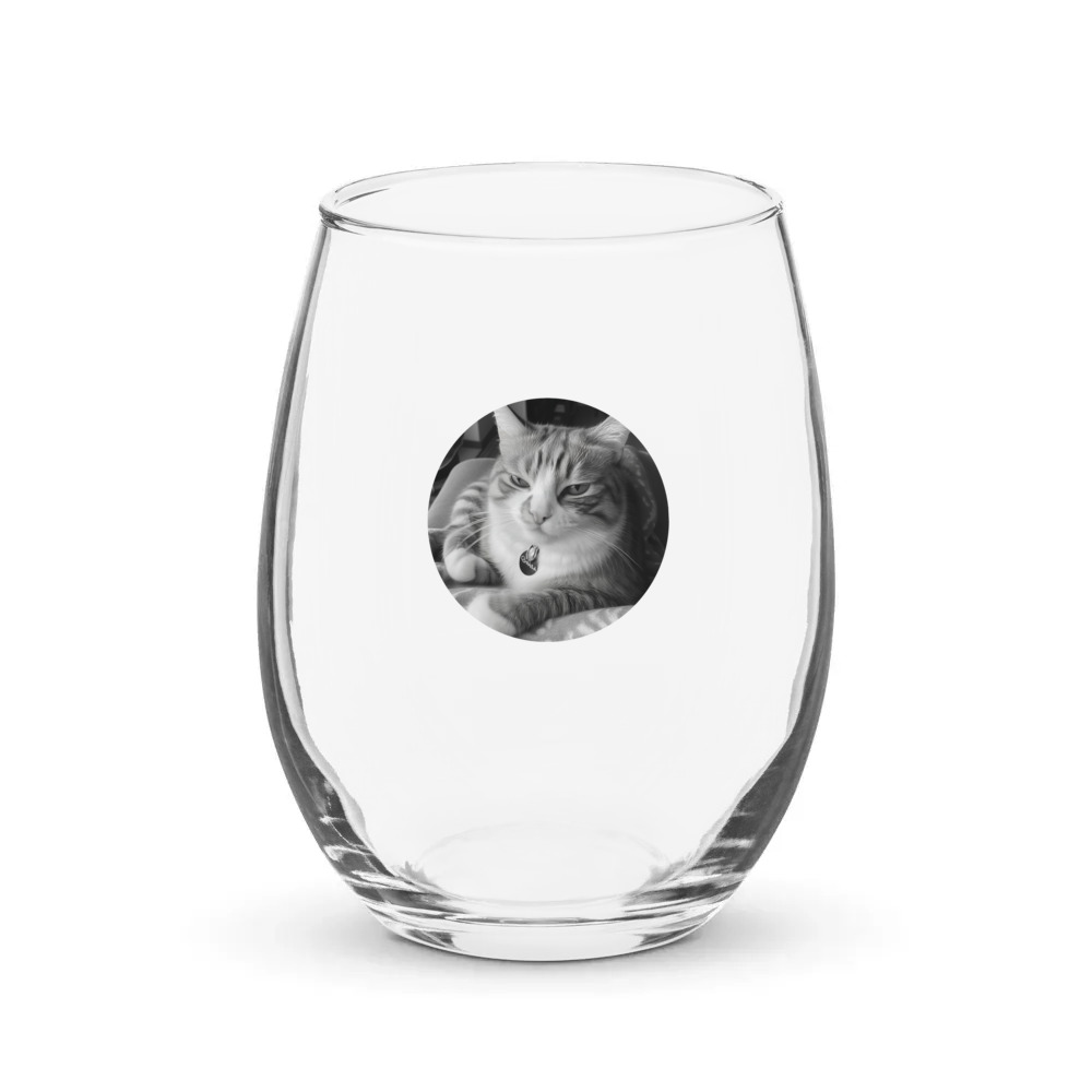 PugMug Custom Jack Jack Stemless Wine Glass