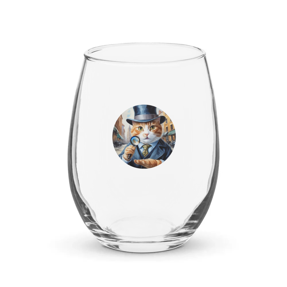PugMug Custom Jack Jack Stemless Wine Glass