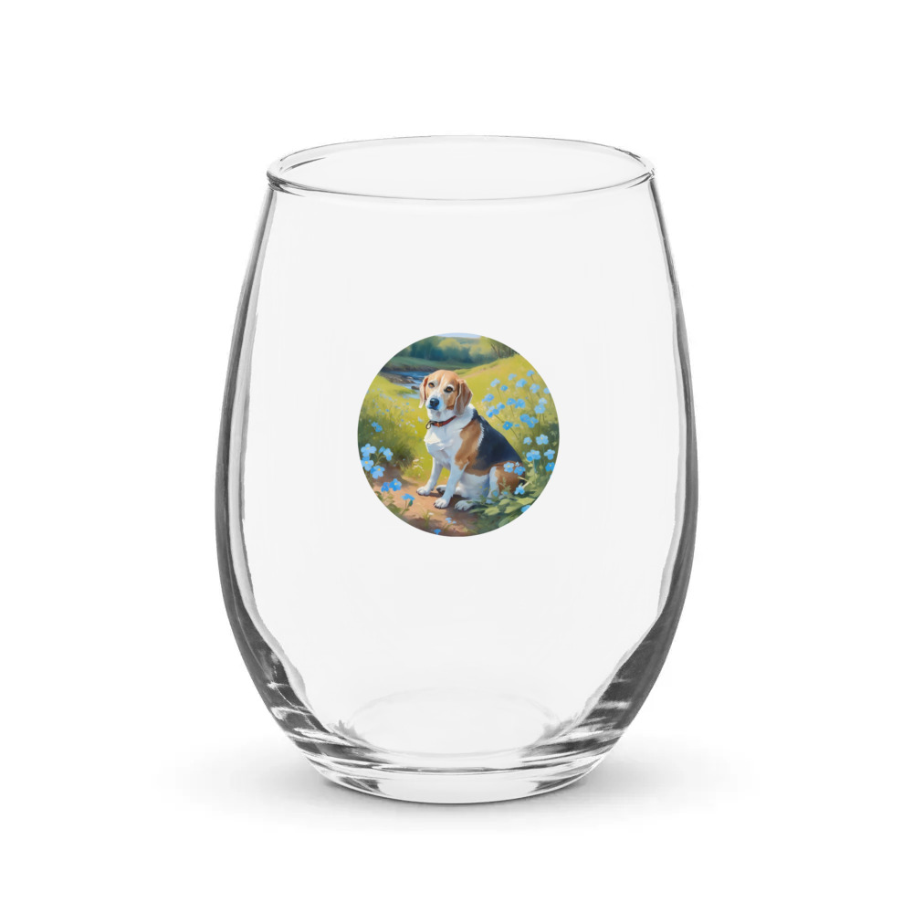 PugMug Custom Munchkin Stemless Wine Glass