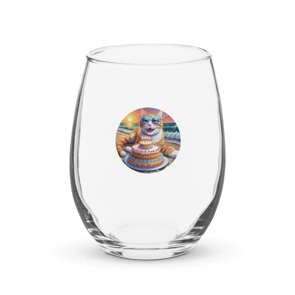 PugMug Custom Jack Jack Stemless Wine Glass
