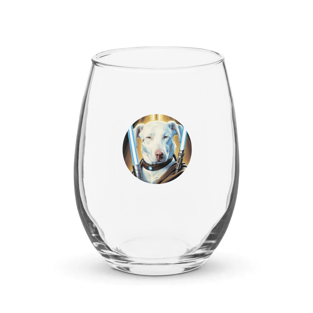PugMug Custom Penny Stemless Wine Glass