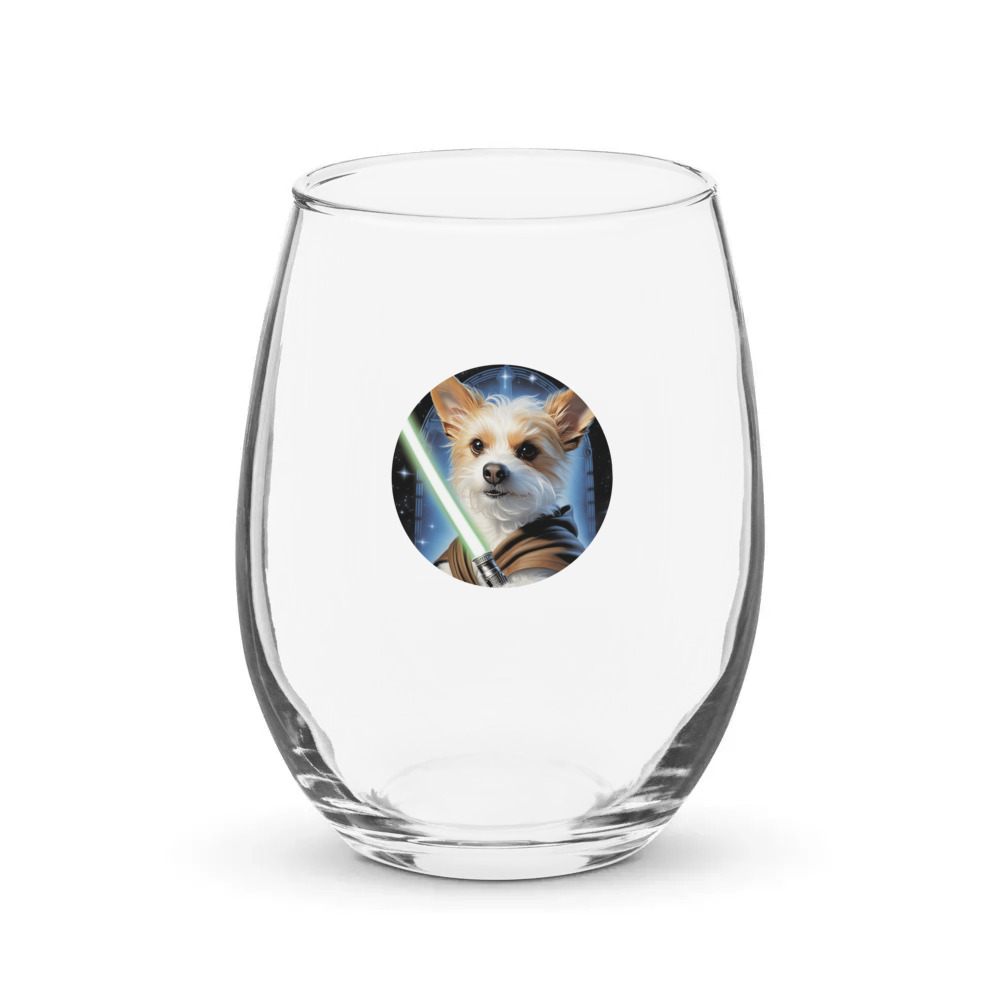 PugMug Custom Luna Stemless Wine Glass