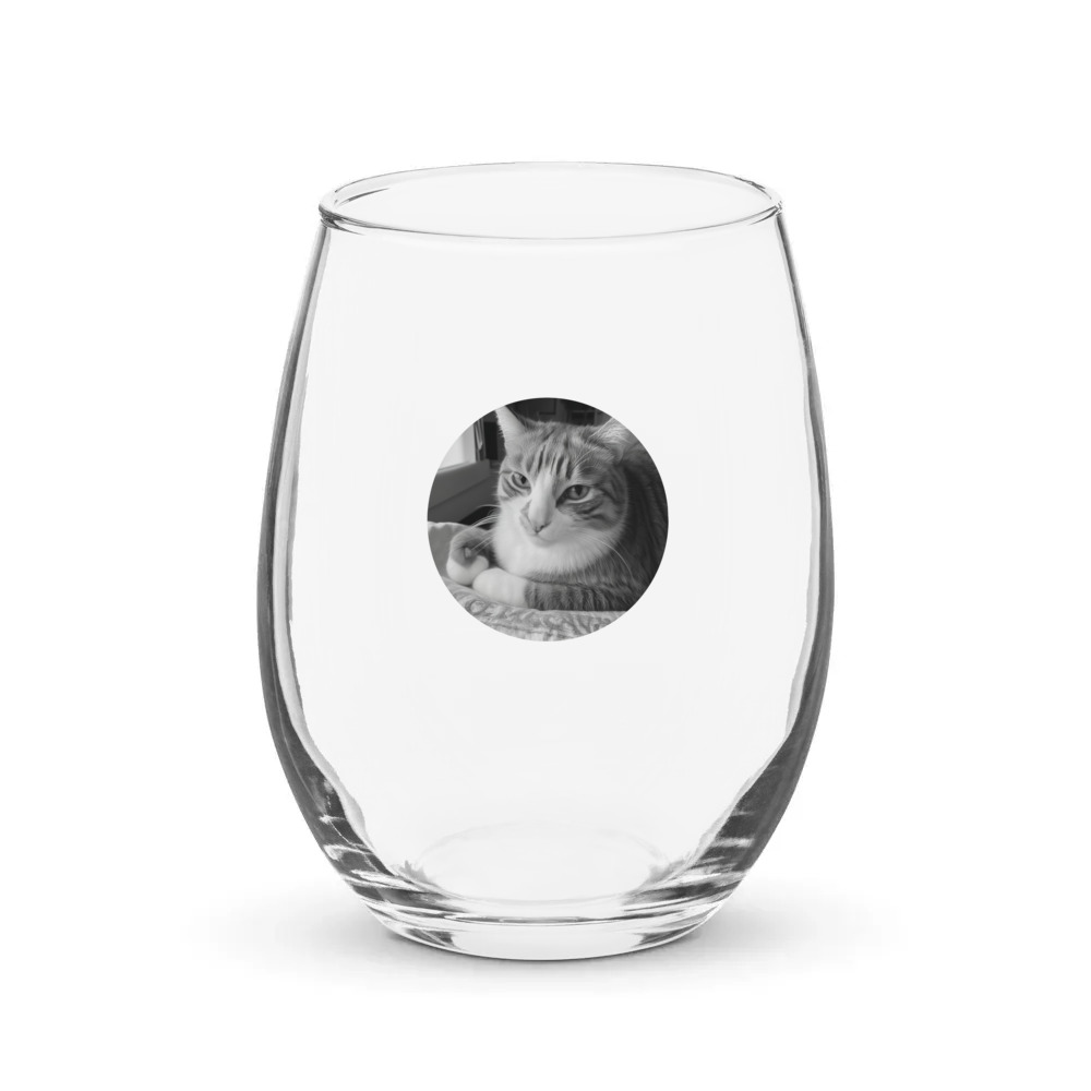 PugMug Custom Jack Jack Stemless Wine Glass