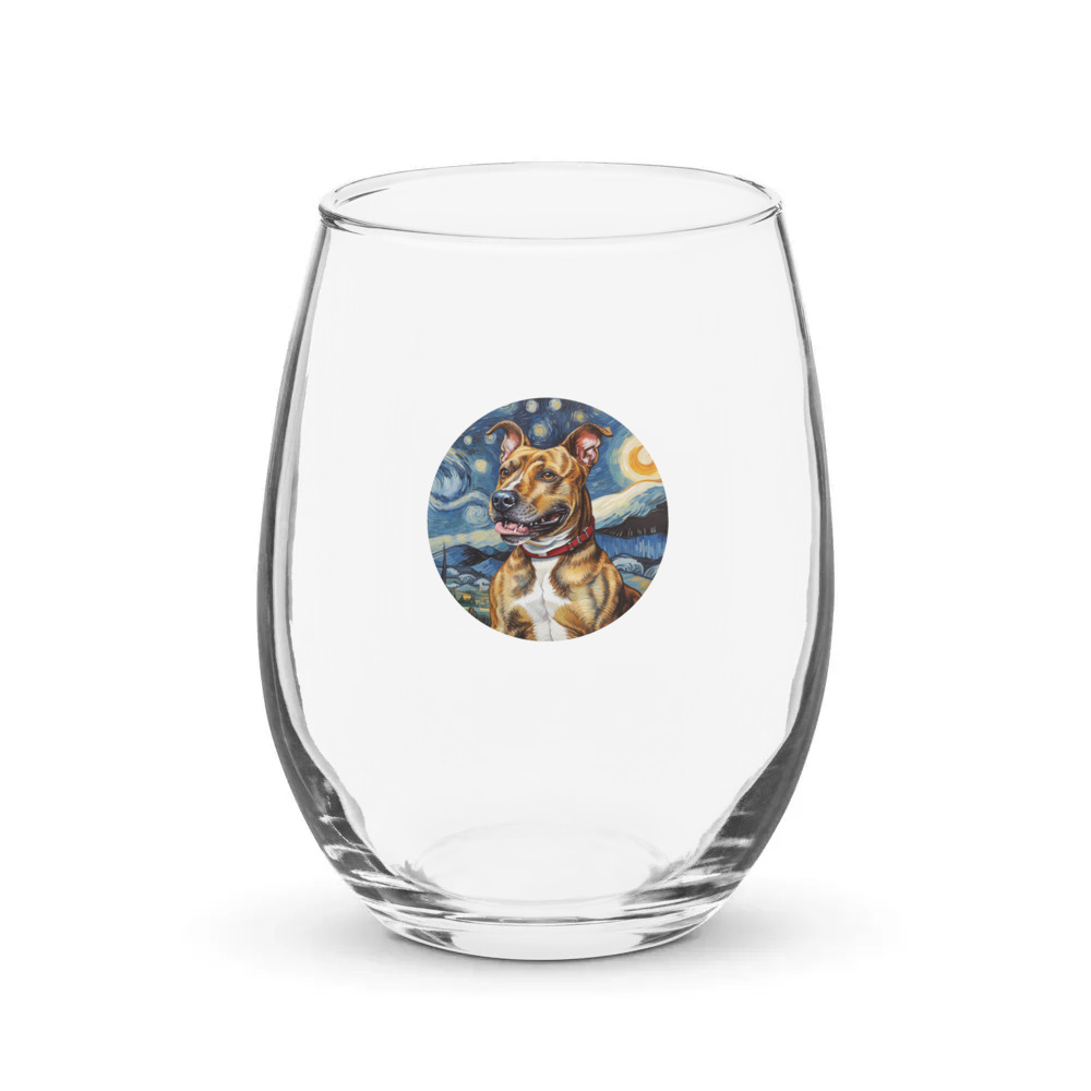 PugMug Custom Tony Hawk Stemless Wine Glass
